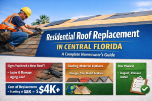 Residential Roof Replacement in central Florida