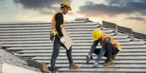 Homeowner asking a licensed roofing contractor questions before hiring in Central Florida
